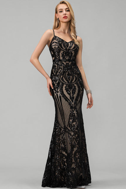 Robe Sirène Élégante À Paillettes