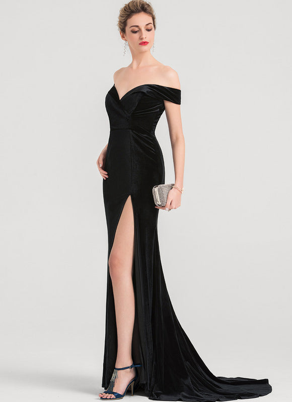 Robe Sirène Glamour En Velours